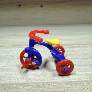 Vintage 1950's Renwal Tricycle No.7 Yellow/Blue/Red Dollhouse Miniature USA